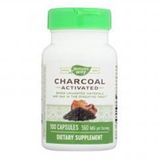 Picture of Nature's Way - Activated Charcoal - 280 mg - 100 Capsules