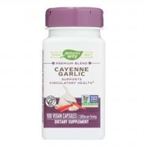 Picture of Nature's Way - Cayenne and Garlic - 100 Capsules