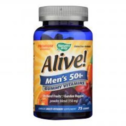 Foto de Nature's Way - Alive! Men's Multi-Vitamin Gummies - 50 Plus - 75 Gummies