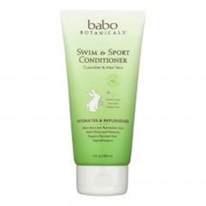 Picture of Babo Botanicals - Swim and Sport Detangling Conditioner - Cucumber Aloe Vera - 6 oz