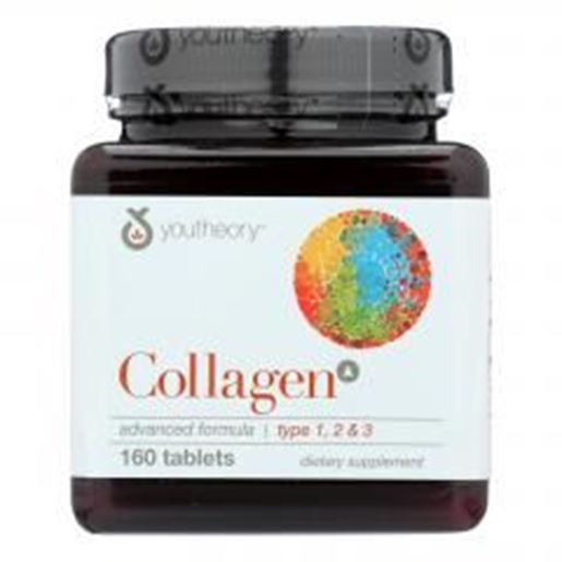 Picture of Youtheory Collagen - Type 1 and 2 and 3 - Advanced Formula - 160 Tablets