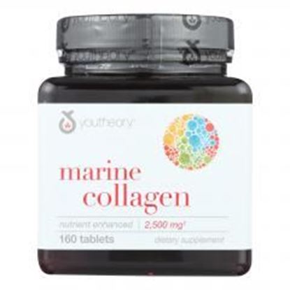 Foto de Youtheory Marine Collagen - Type 1 and 3 - Advanced Formula - 160 Tablets