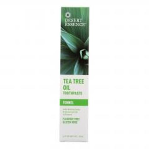 Picture of Desert Essence - Natural Tea Tree Oil Toothpaste Fennel - 6.4 oz