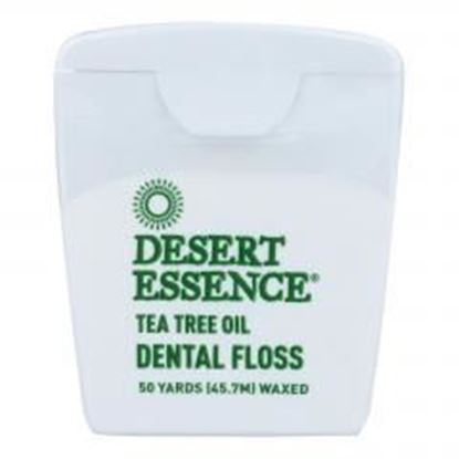 Foto de Desert Essence - Dental Floss Tea Tree Oil - 50 Yds - Case of 6