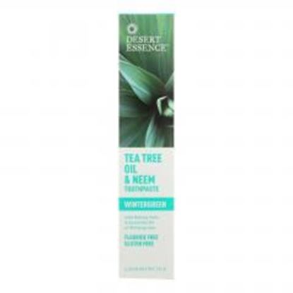 Foto de Desert Essence - Natural Tea Tree Oil and Neem Toothpaste Wintergreen - 6.25 oz