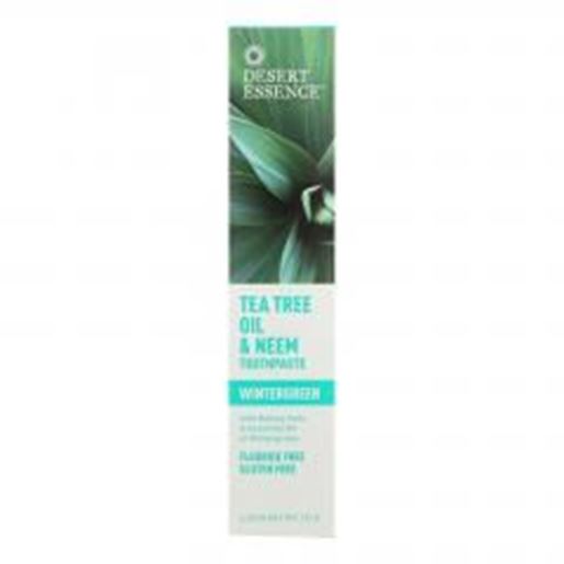 Picture of Desert Essence - Natural Tea Tree Oil and Neem Toothpaste Wintergreen - 6.25 oz