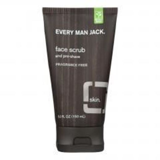 Picture of Every Man Jack Face Scrub and Pre Shave - Fragrance Free - 5 oz