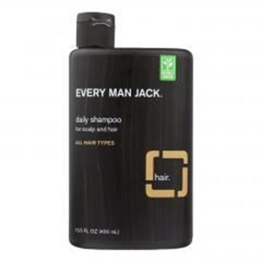 Picture of Every Man Jack Daily Shampoo - Scalp and Hair - All Hair Types - Sandalwood - 13.5 oz