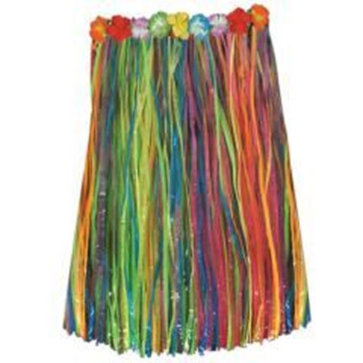 Picture of Adult Artificial Grass Hula Skirt - Multi-Color Case Pack 12