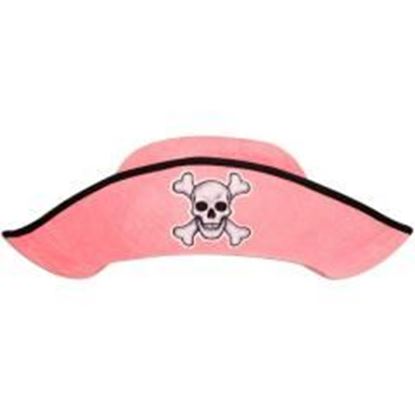 Foto de Adult Pink Felt Pirate Hat Case Pack 12