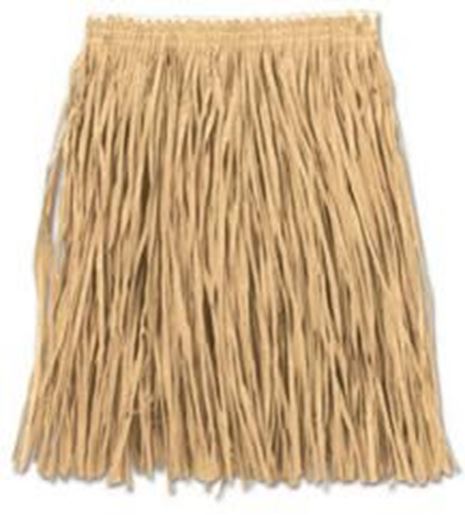 Picture of Adult Mini Hula Skirt - Natural Case Pack 12