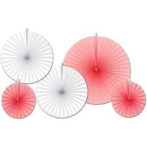 Picture of Accordion Paper Fans - Assorted Pink & White Case Pack 12