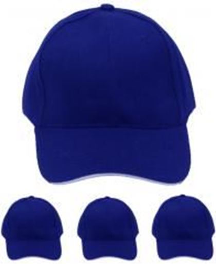 Picture of Adjustable Baseball Cap With Pre-Curved Visor Blue Case Pack 48