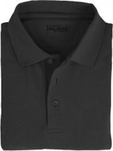 Picture of Adult Black Short Sleeve Polo Shirt - Size 2XL Case Pack 36