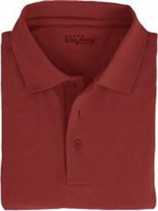 Picture of Adult Burgundy Short Sleeve Polo Shirt - Size S Case Pack 36