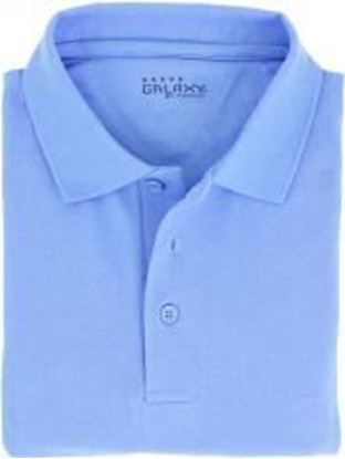 Foto de Adult Light Blue Short Sleeve Polo Shirt - Size 2XL Case Pack 36