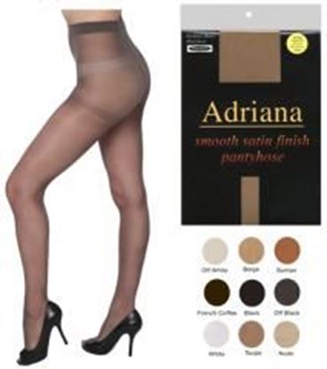 Foto de Adriana Smooth Satin Finish Pantyhose Case Pack 60