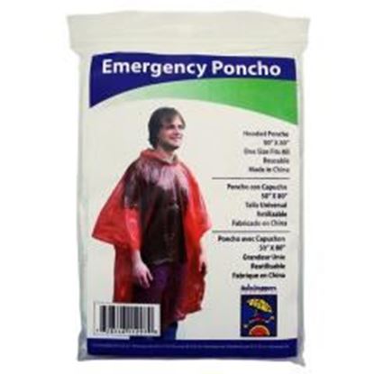 Foto de Adult Emergency Ponchos - Assorted Colors Case Pack 24