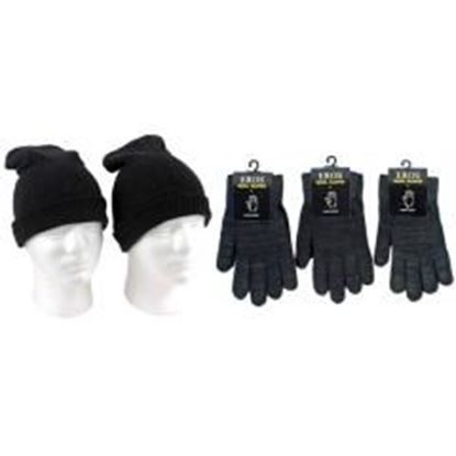 Foto de Adult Merino Wool Hat and Glove Combo Case Pack 120