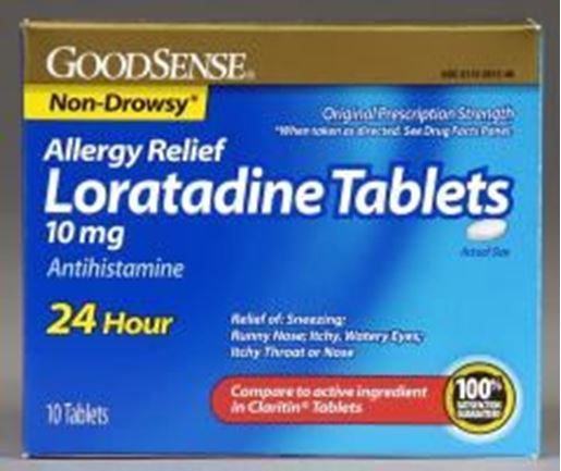 Picture of Allergy Relief Loratidine Tabs - 10mg (10 ct.) Case Pack 12