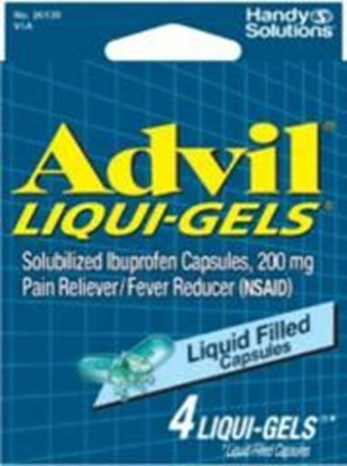 Picture of Advil Liqui-Gels - 4 Caplets Case Pack 12