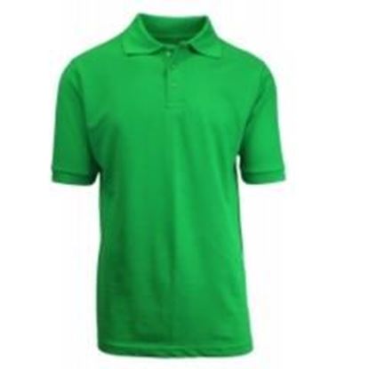 Picture of Adult Short Sleeve Kelly Green Polo Shirts - Sizes M-XXL Case Pack 36