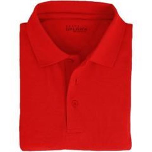 Picture of Adult Short Sleeve Red Polo Shirts - Sizes M-XXL Case Pack 36