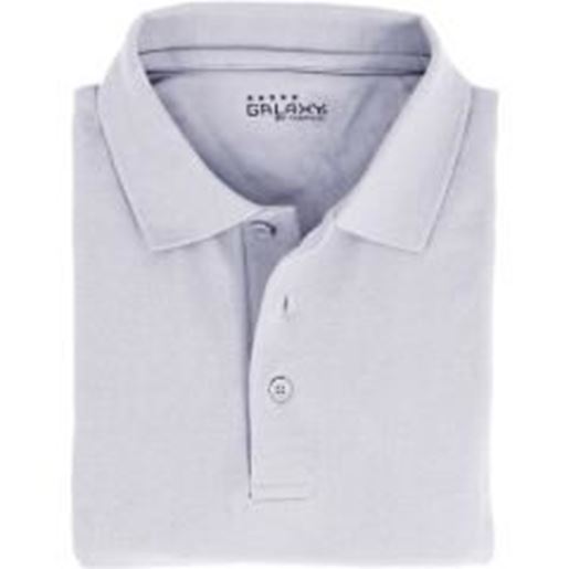 Foto de Adult Short Sleeve White Polo Shirts - Sizes M-XXL Case Pack 36