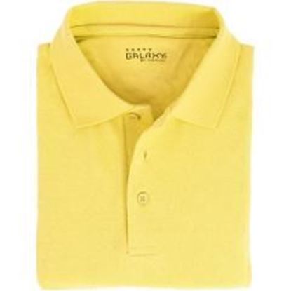 Foto de Adult Short Sleeve Yellow Polo Shirts - Sizes M-XXL Case Pack 36