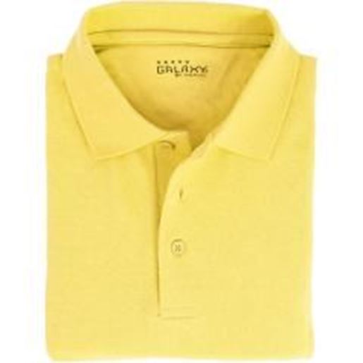 Picture of Adult Short Sleeve Yellow Polo Shirts - Sizes M-XXL Case Pack 36