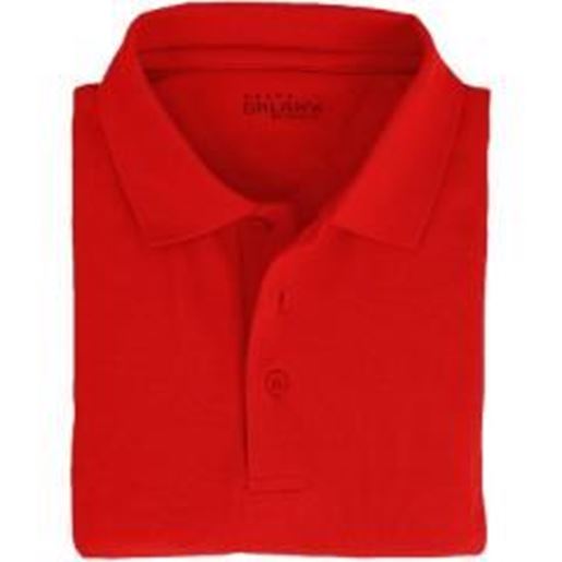 Picture of Adult Red Short Sleeve Polo Shirt - Size 2XL Case Pack 36