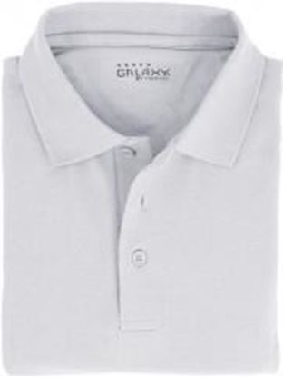 Foto de Adult White Short Sleeve Polo Shirt - Size 2XL Case Pack 36