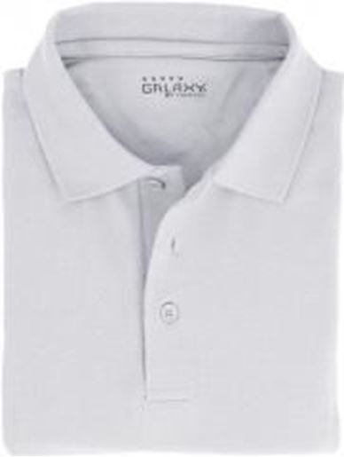 Picture of Adult White Short Sleeve Polo Shirt - Size 2XL Case Pack 36