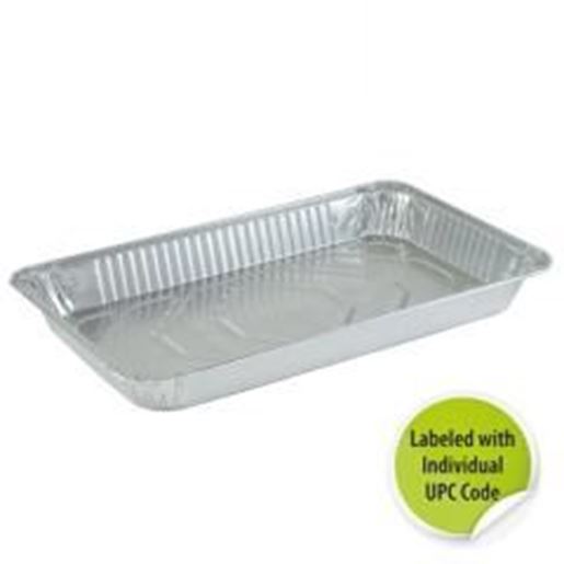 Foto de Aluminum Full Size Medium Deep Pan- Individually Labeled with Upc - Nicole Home Collection Case Pack 50