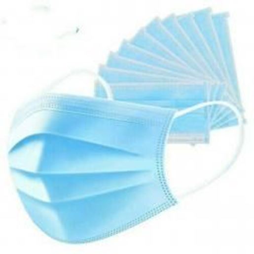 Image sur 3- Layer Disposall Mask 50 pcs 99% Filter Efficiency Protect from Virus 50 pieces/Box 50 Pieces / Box