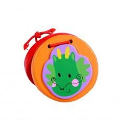 Picture of 2Pcs Funny Chirldren Toys Dragon Wooden Finger Castanet