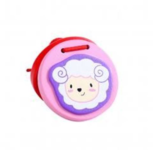 Foto de 2Pcs Funny Toys Sheep Wooden Finger Castanet For Baby Girl