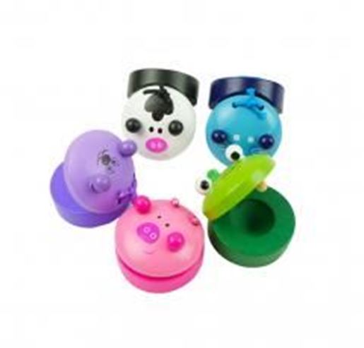 Foto de 4Pcs Educational Toys Wooden Finger Castanet,Random Stlye