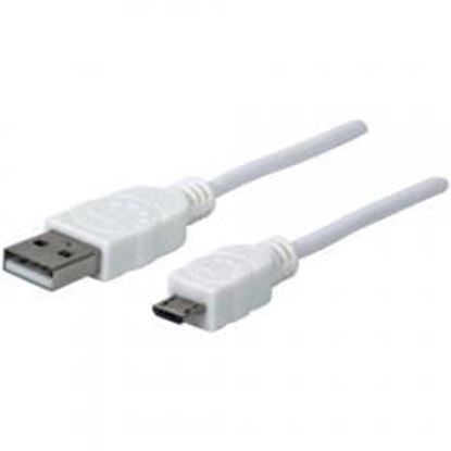 图片 Manhattan 323987 A-Male to Micro B-Male USB 2.0 Cable (3ft)