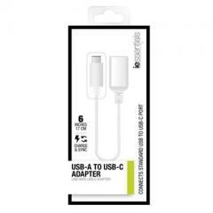 Foto de TYPEC USB A 0.15M Adptr Wht 3'