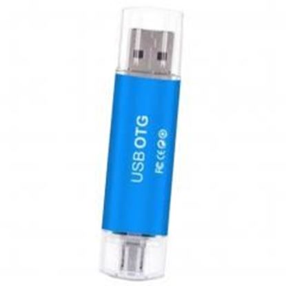 图片 512 GB USB +Micro 2.0 Flash Drive Memory Stick Flash Stick  Blue