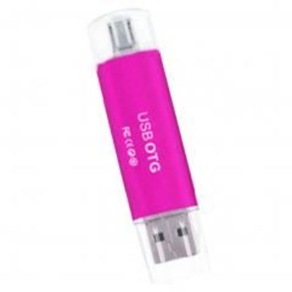 Picture of 512 GB USB +Micro 2.0 Flash Drive Memory Stick OTG Flash Stick Pink