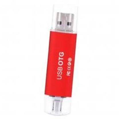 Foto de 512 GB USB +Micro 2.0 Flash Drive Memory Stick OTG Flash Stick Red