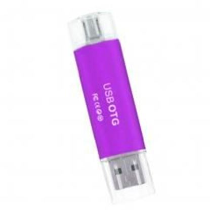 Picture of 512 GB USB +Micro 2.0 Flash Drive Memory Stick OTG Flash Stick Purple