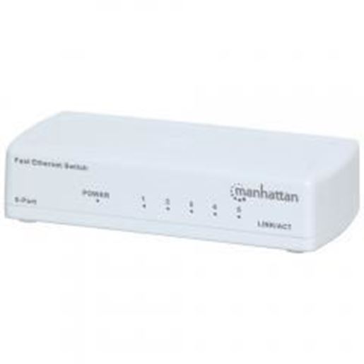 图片 Manhattan 560672 Fast Ethernet Office Switch (5 Port)