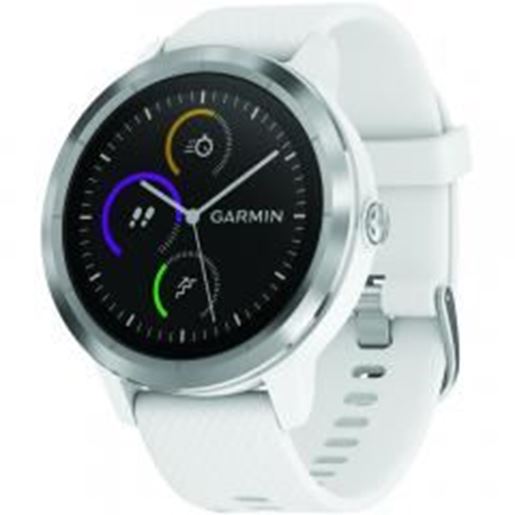 Picture of Garmin 010-01769-21 vivoactive 3 (White with Stainless Hardware)