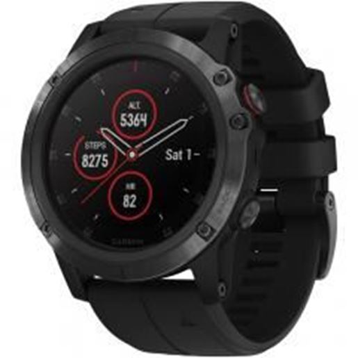 Picture of Garmin 010-01989-00 fenix 5X Plus Sapphire Edition Multisport GPS Watch for Large Wrists