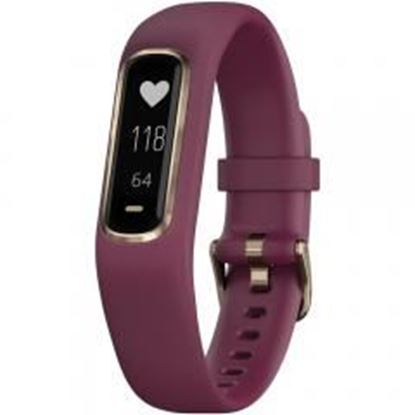 图片 Garmin 010-01995-11 vivosmart 4 Activity Tracker (Berry with Light Gold Hardware, Small/Medium Wrists)