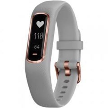 Picture of Garmin 010-01995-12 vivosmart 4 Activity Tracker (Gray with Rose Gold Hardware, Small/Medium Wrists)