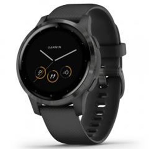 图片 Garmin 010-02172-11 vivoactive 4S GPS Smartwatch (Slate Stainless Steel Bezel with Black Case and Silicone Band)